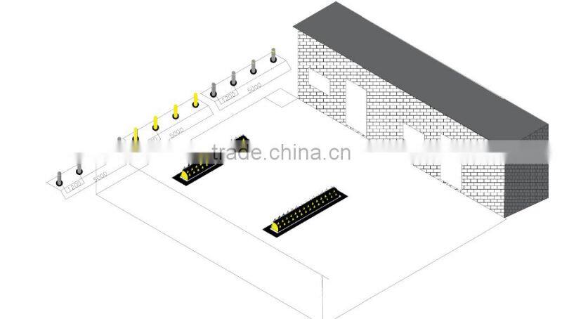 high qaulity prison hydraulic road blocker machine with spike tyre damage for prison access