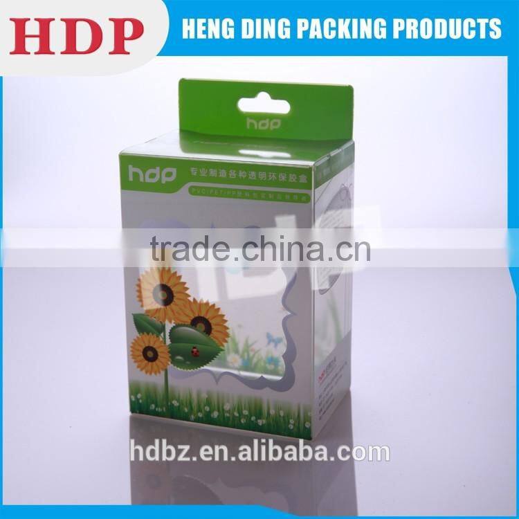 new design clear printing pvc pet pp packaging box