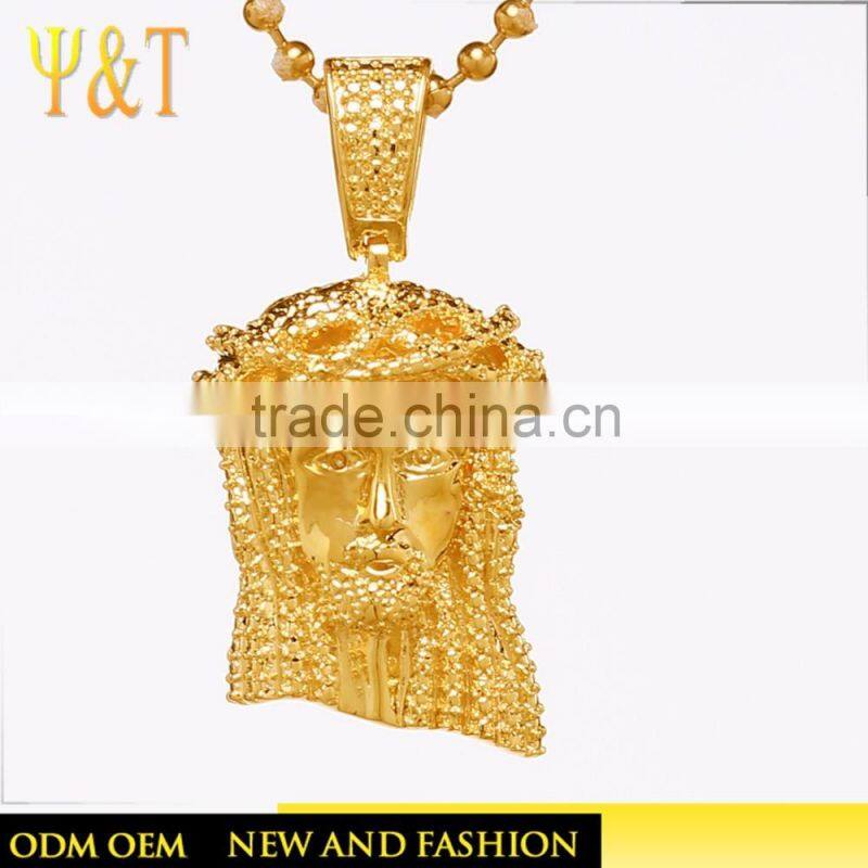 Jingli Jewelry hot sale hip hop silver plated jewelry micro jesus piece pendant