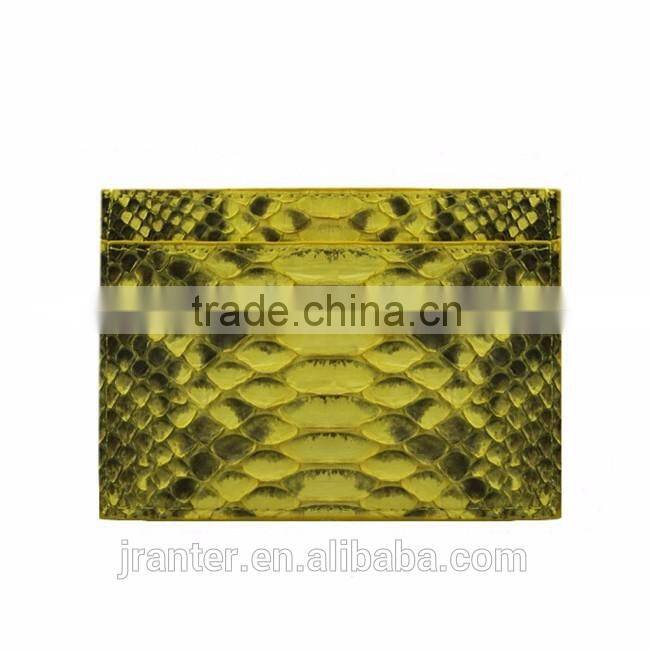 Latest New Fashion ID Card Holder 100% Python Leather Credit Card Holder