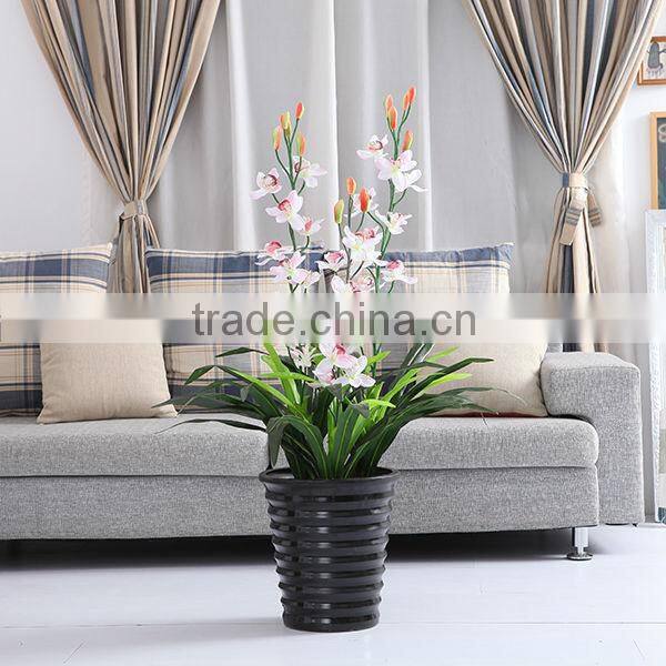 POTTED Artificial Cymbidium orchid flower