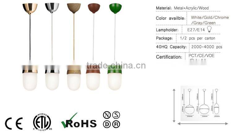 Hot sale Chestnut shape decoration pendant lights