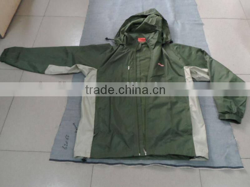 Pongee with PVC fashion windbreaker Jacket