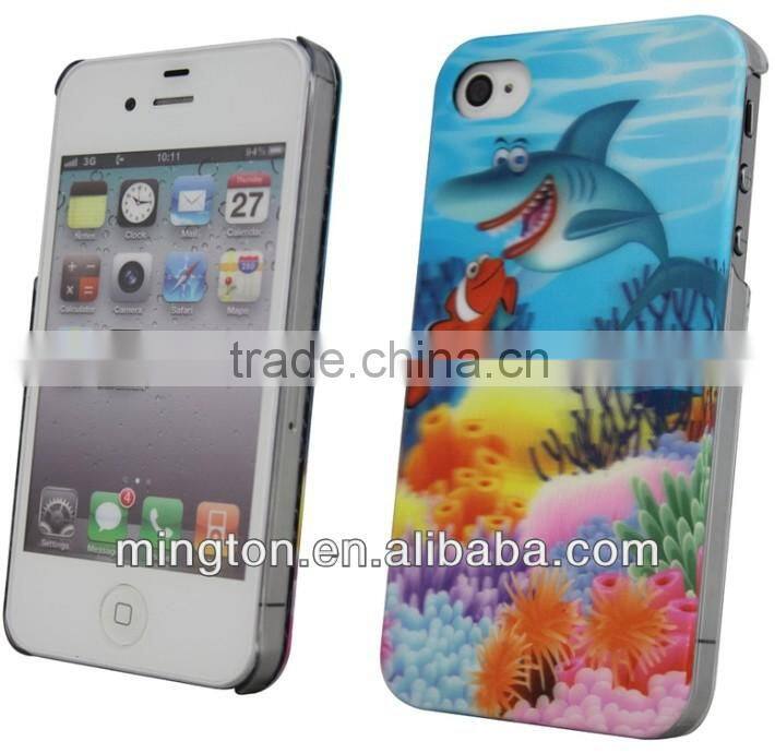 Plastic phone case for iphone 5s /case with 3d flip effect