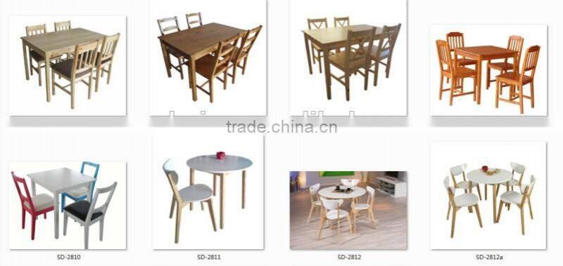NOA Dining Set Furniture, Solid Wood kd ov-31 Dining Table and Chairs