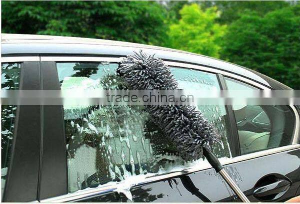 Long Extendable Handle Exterior Or Interior Use Microfiber Multipurpose Duster Car Wash Brush