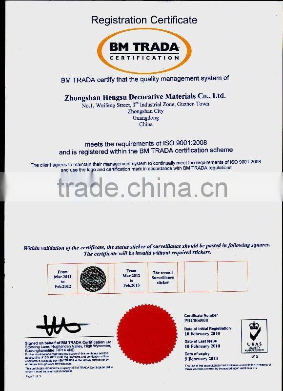 High quality good shock resistance decorative plafond pvc for ceiling