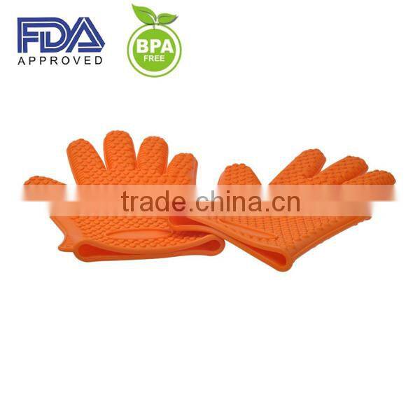fancy silicone rubber gloves/custom oven silicone glove