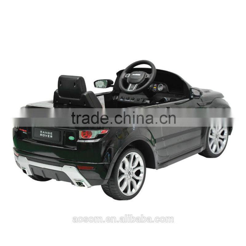 Aosom 12V Land Rover Evoque Kids Electric Ride On Car with MP3 and Remote Control - Black