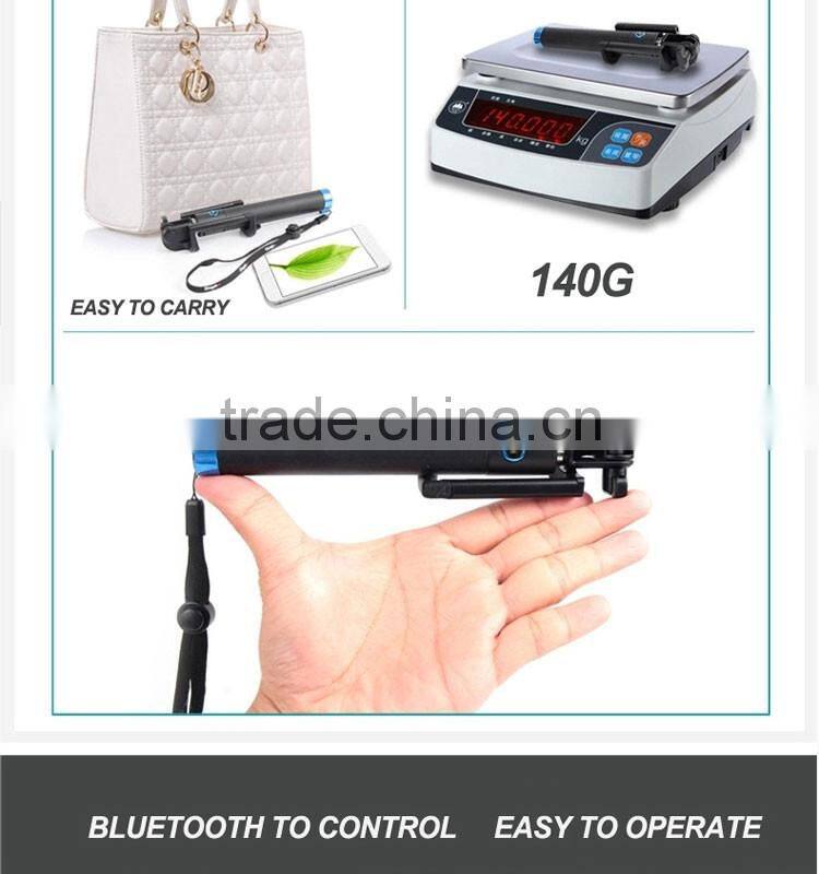 2015 new foldable monopod wholesale bluetooth selfie stick,Selfie-Stick With Shutter Bluetooth
