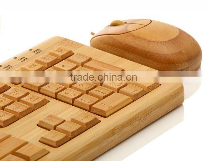 The fashionable and best Wooden keyboard and mouse, latest Wired Bamboo Keyboard and mouse