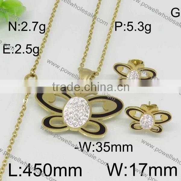 New arrival popular gold color african animal and women sex image jewelry set