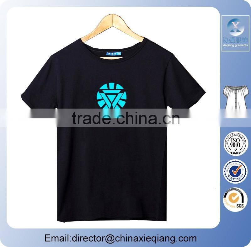 Hotsale cheap rounded hem t shirt/design your own t shirt/t-shirt women