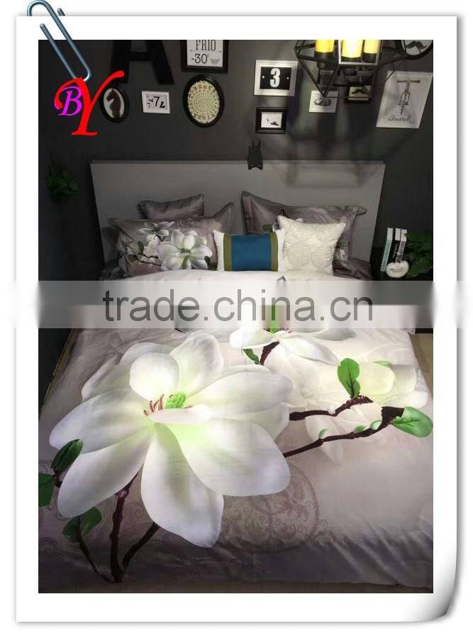 100% Cotton 3D Reactive Printed Bedding Sets