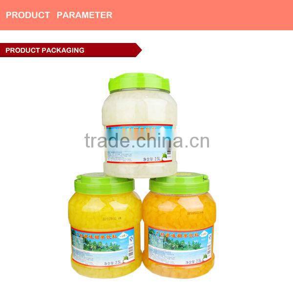 good taste Taiwan bubble tea with grape nata de coco