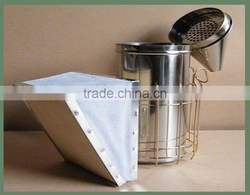 Beekeeping tool,honey bee smoker,Galvanized bee smoker with corium box