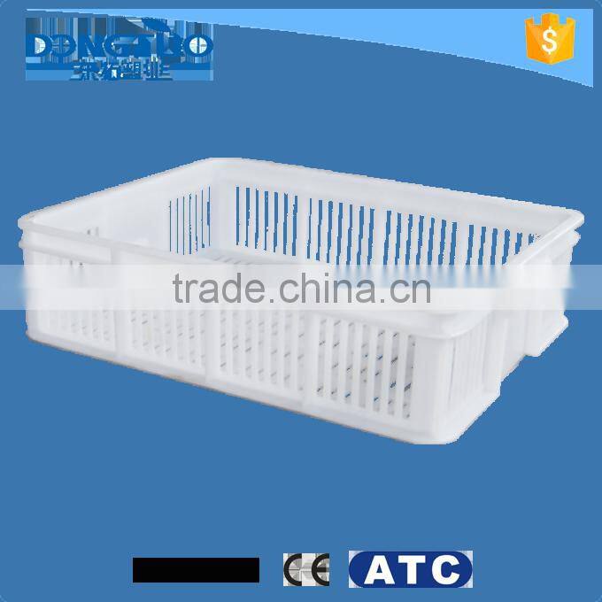 Best price blue fruit plastic container, plastic container with holes