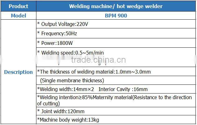 Butt fusion welded fitting HDPE liner welding machine