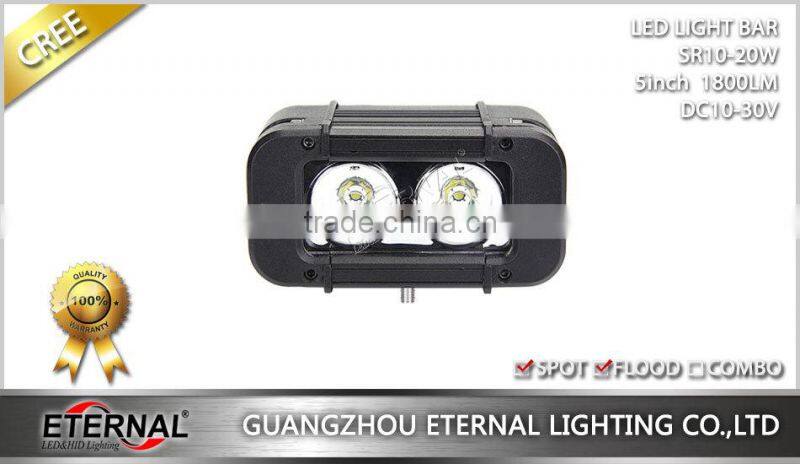 5in 20W single row high power ATV UTV 4x4 powersports heavy duty vehicles farm agriculture equipments led light bar