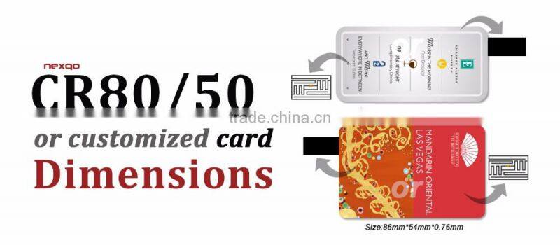 4 Color offset printing magnetic stripe PVC Card for VIP card Printing