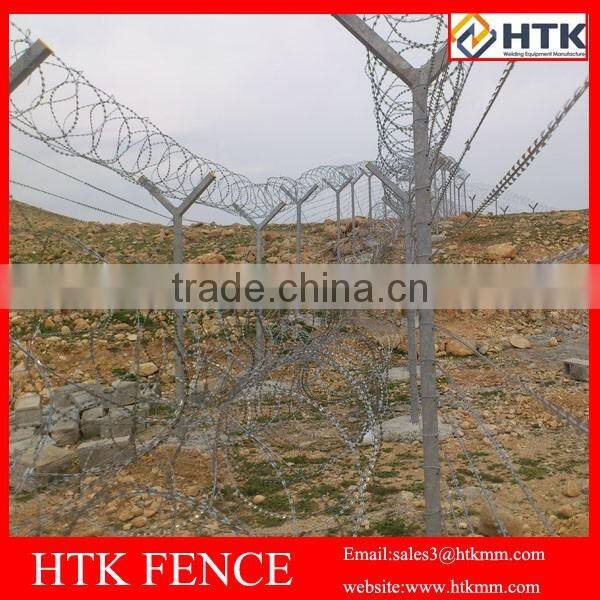 China Manufacture Direct Sale Razor Blade Barbed Wire Fence / Various Razor Barbed Wire