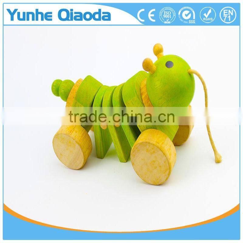 Pull Along insect Wooden Toy wiggles as you pull they make a clicking sound and make a fun baby
