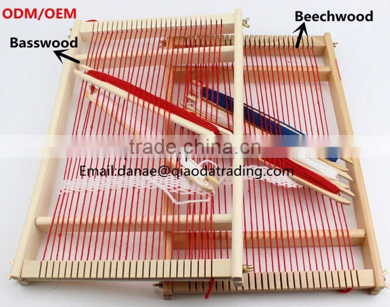 China factory customize ODM OEM knitting toy wooden weaving loom