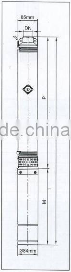 CE certified electric centrifugal submersible water pumps 3.5SD 3 4