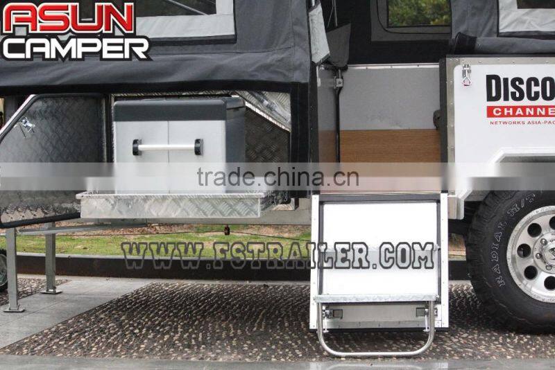 Hot selling outdoor off road hard floor camping trailer