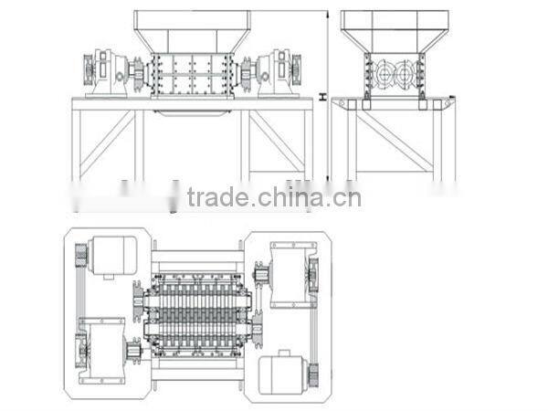 widely used plastic shredder