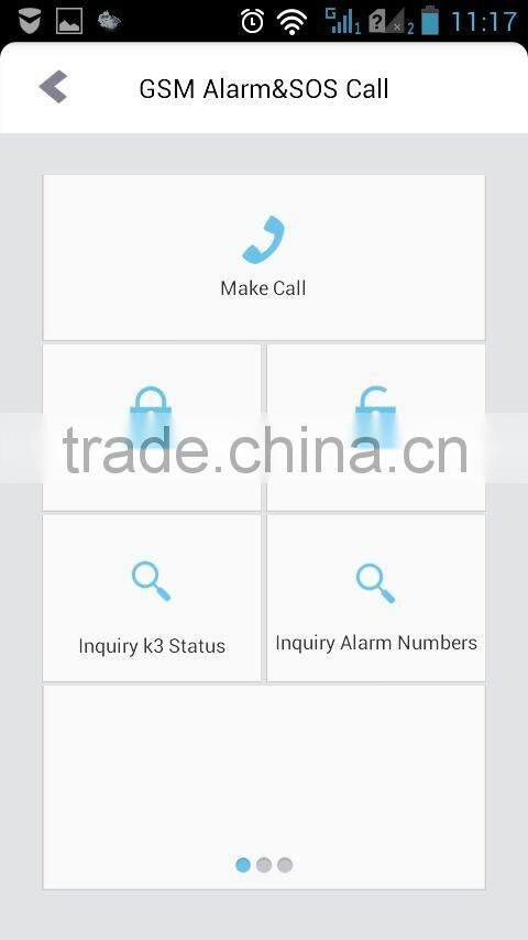 Auto Dialer wireless GSM SMS Alarm System with APP