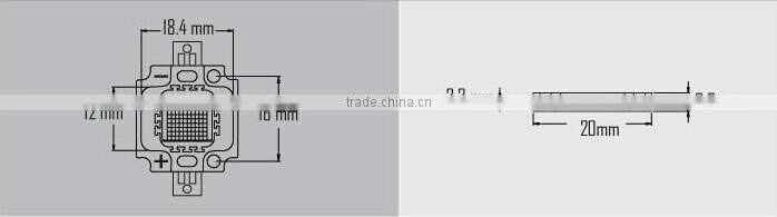 10W LED grow light chip