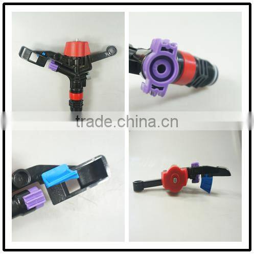 5035 garden irrigation sprinkler system plastic impact adjustable sprinkler with damper