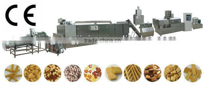 high quality stainless steel pet food processing line/small snack food machine