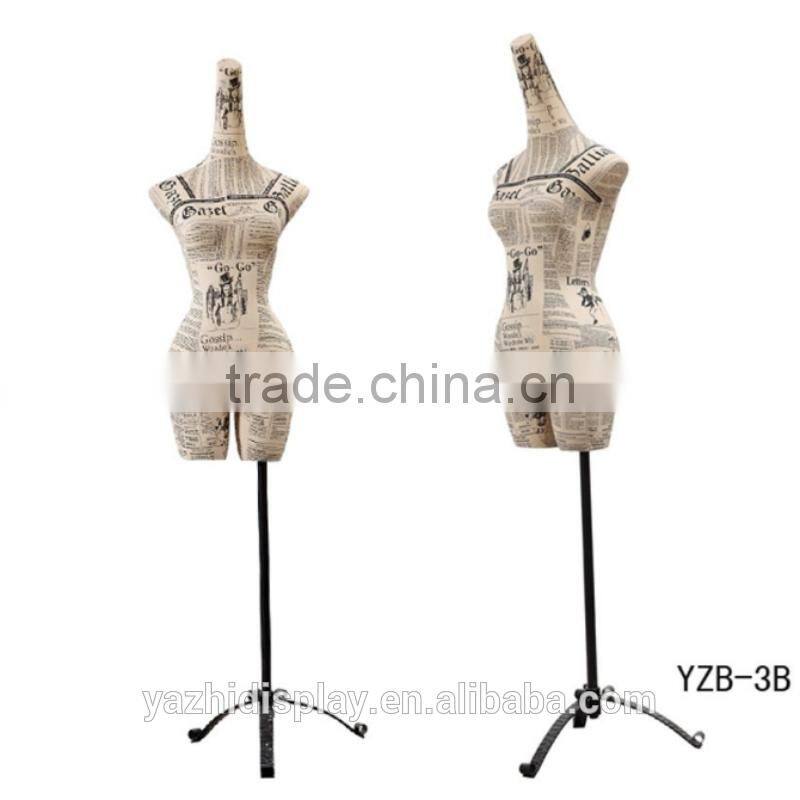 Fiberglass covered with Hemp Rope half body torso female mannequin