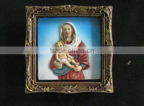Religious plastic frame fridge magnet