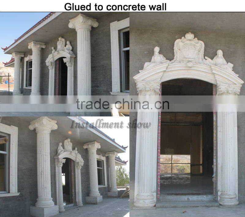 Mixed Stone Door Frame with Statues