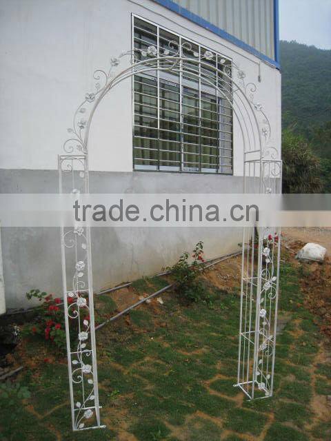 Wrought iron metal garden arch