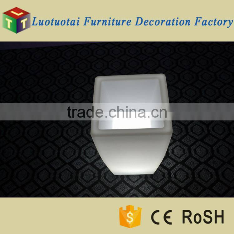 Waterproof LED garden furniture battery operated illuminated LED flower pot planter