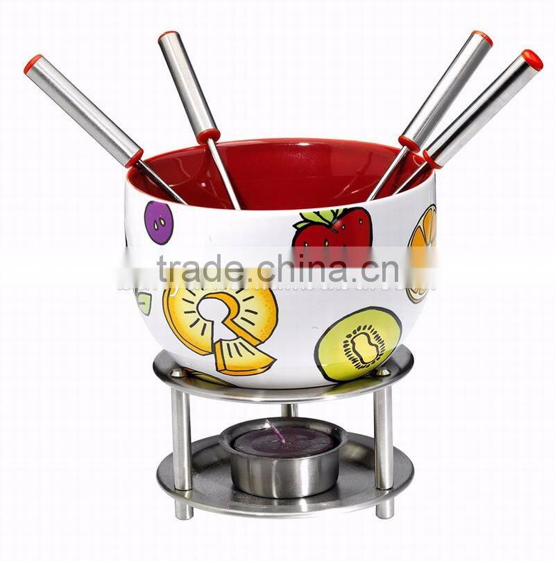 Amazon Hotsale Ceramic Bowl Melting Cheese Chocolate Multi-Purpose Fondue