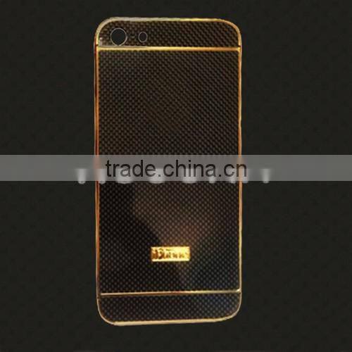 High quality new design housing for iphone 5/5s carbon fiber back housing factory price,carbon fiber phone housing