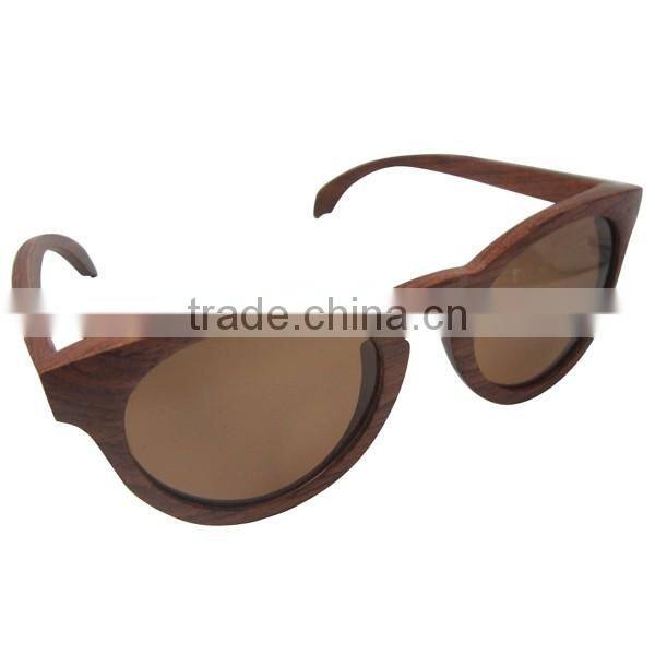 TOP sell handmade rosewood box colored sunglasses