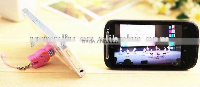 Supply creative cartoon lion mobile phone chain & dust plug & mobile phone holder