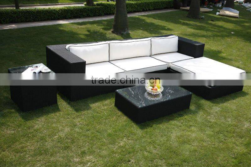 outdoor leisure furniture rattan sectional garden sofa set