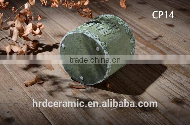 Hot sale indoor antique cement flowerpots & planters