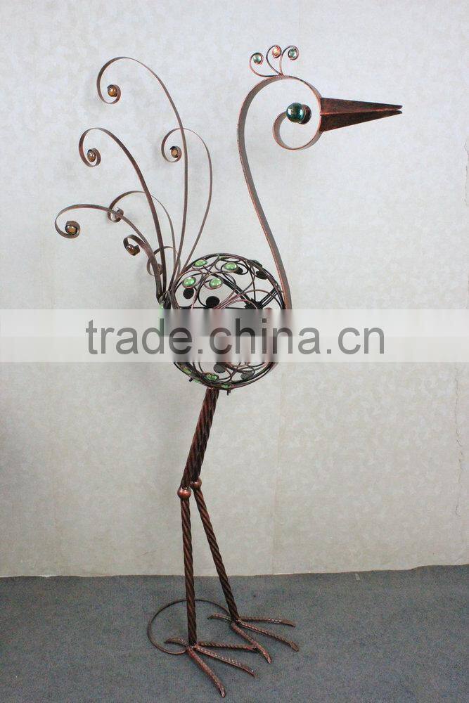 Metal peacock garden decoration