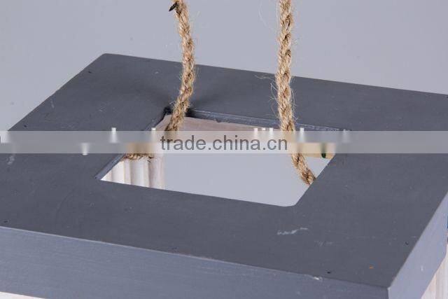 Wooden Candle Holder With Portable Rope/Home Decoration Candlestick