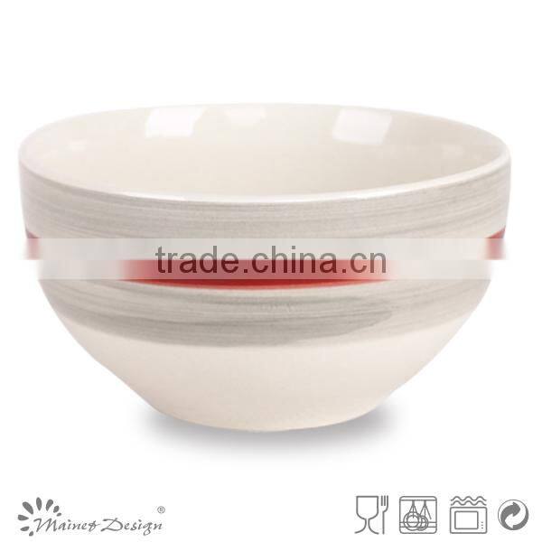 Colorful Stoneware Rice Serving Bowl