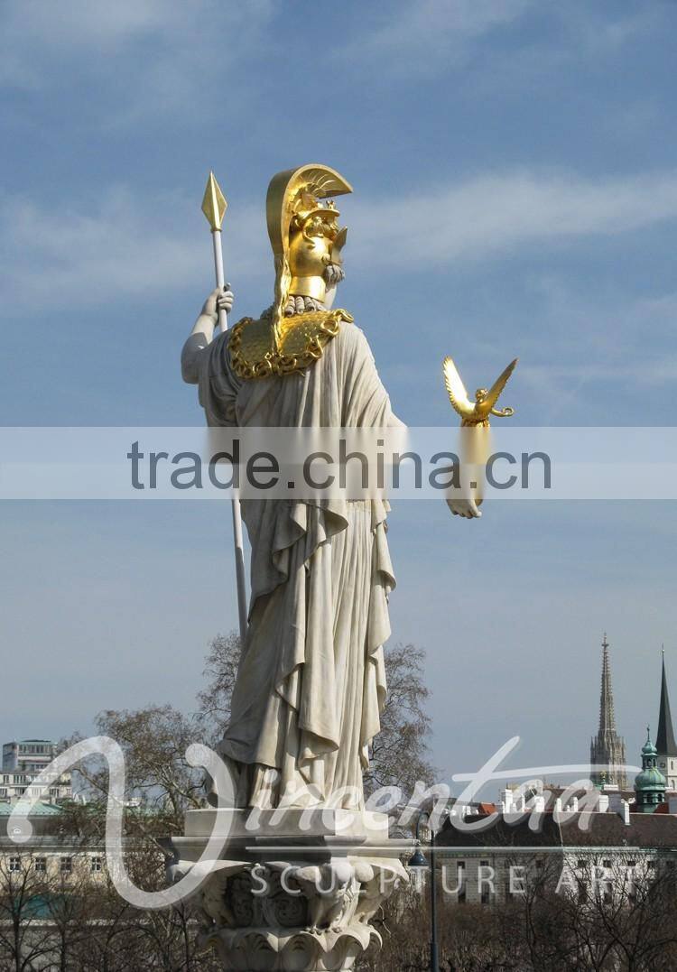 outdoor garden decoration stone carved marble goddess athena statue greek sculpture