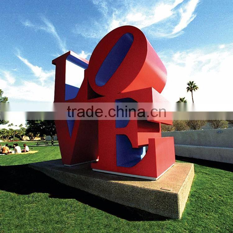 large outdoor sculptures metal crafts robert indiana sculpture love